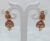 Magenta Woman Figure Gold Plated Studded Earrings For Women and Girls