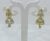 White Woman Figure Gold Plated Studded Earrings For Women and Girls