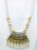 Yellow Pendant Necklace with Fish Hook Earrings for Women & Girls, Pearl Bead Necklace (Pack of 1pc)