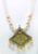 Yellow Pendant Necklace with Fish Hooks Earrings for Women & Girls, Yellow Pearl Bead Necklace (Pack of 1pc)